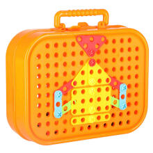 Ikonka Art.KX3736 Construction bricks in a suitcase + space screwdriver