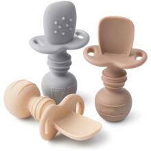 La Bebe™ Basic  Silicone Fork Art.169084 Light Beige
