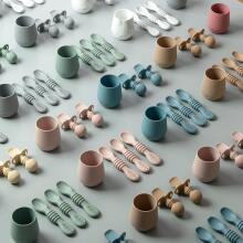 La Bebe™ Basic  Silicone Spoon Art.169087 Old Rose