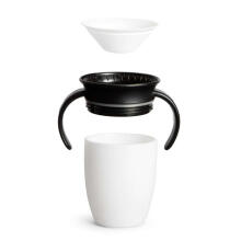 MUNCHKIN mācību krūzīte, Black and White, 207 ml, 6m+, Trainer, Mixed Case, 90315