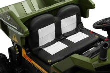 BATTERY VEHICLE TOY TIPPER TRUCK TANK GREEN