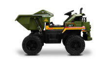 BATTERY VEHICLE TOY TIPPER TRUCK TANK GREEN