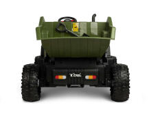 BATTERY VEHICLE TOY TIPPER TRUCK TANK GREEN