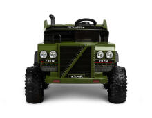 BATTERY VEHICLE TOY TIPPER TRUCK TANK GREEN