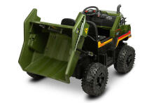 BATTERY VEHICLE TOY TIPPER TRUCK TANK GREEN
