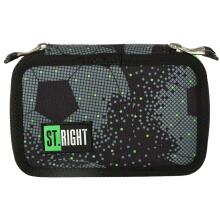 Ikonka Art.KX3759_3 Triple pencil case with accessories StRight Football