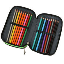 Ikonka Art.KX3759_3 Triple pencil case with accessories StRight Football