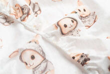 PRINTED SHEET BUNNYS 60X120CM
