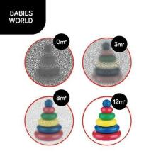 783 TINY YOGA TRIANGLE - C MORE educational soft toy