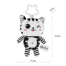 A0658 PENDANT PLUSH CAT WHITE AND BLACK