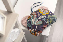 Pushchair pillow Bear – Waffle boho dusty rose