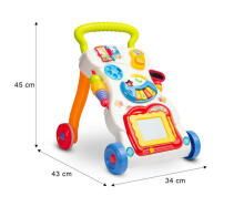 EDUCATIONAL TOY - MUSICAL PUSHER RAINBOW