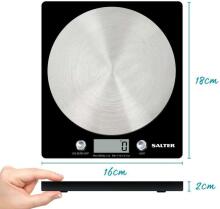 Salter 1036 BKSSDR Disc Electronic Digital Kitchen Scales Black