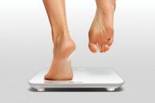 Salter 9204 WH3REU16 Ghost Digital Bathroom Scale White