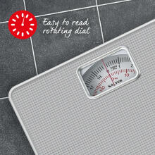 Salter 433 SVDR Mechanical Bathroom Scale Silver