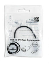 Gembird A-OTG-CMAF2-01 USB kabelis 0,2 m USB C USB A Melns