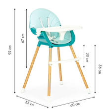 Barošanas krēsls 2in1 ECOTOYS