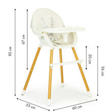 Barošanas krēsls 2in1 ECOTOYS