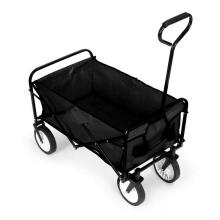 Saliekamie transporta rati Lieli pludmales dārza rati 70kg melni