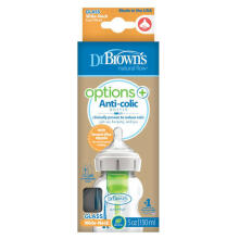 WB51700 5 oz/150 ml Glass Wide-Neck Options+ Bottle, 1-Pack