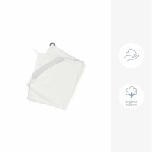 Doomoo hooded towel Dry and Play, White