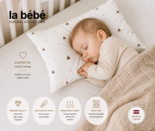 La Bebe™ Satin Art.17444 Pearl pillow case 40x60cm
