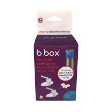 Insulated drink bottle replacement straw tops - 2 pack, b.box