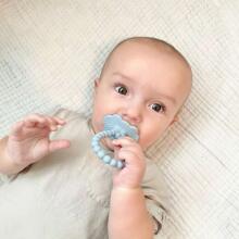 Silicone teether Juicy Raspberry Plus, blue, RazBaby