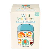 Wild Wonders Stainless Steel Food Flask, Rex London