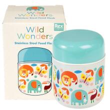 Wild Wonders Stainless Steel Food Flask, Rex London
