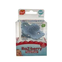 Teether, Juicy Raspberry, Blue, RaZbaby