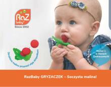 Teether, Juicy Raspberry, Blue, RaZbaby