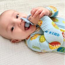Teether, Juicy Raspberry, Blue, RaZbaby