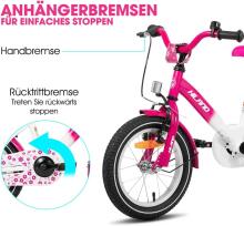 Royal Baby Kids Bike Wheels Collas 12'  Art.17841 Pink Children's two-wheeled bicycle with additional wheels