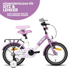 Royal Baby Kids Bike Wheels Collas 12'  Art.17842 Violet  Children's two-wheeled bicycle with additional wheels