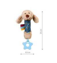 No Baby Squeaky Dog Willy with teether Art.1524  Squeaky toy with teether Dog