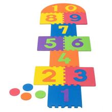 Bebe Basic Puzzle Art.180066 Multifunctional floor puzzle mat with numbers and shapes, 10 pieces