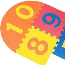 Bebe Basic Puzzle Art.180066 Multifunctional floor puzzle mat with numbers and shapes, 10 pieces