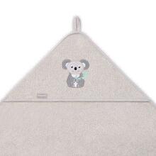 346/05 Bamboo hooded towel NATURAL BAMBOO GREY 100X100cm