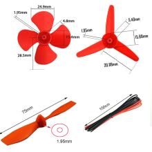 RUNCCI-YUN 8 Set DC Motors Kit Art.183007 , 130 Micro DC Motor 1.5V-3V 12000-15000 RPM, 8 x AA Battery Holder, Mini Boat Switch