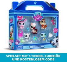 Коллекционный набор Littlest Pet Shop Winter Besties – 5 фигурок питомцев и аксессуары Art. BF00573