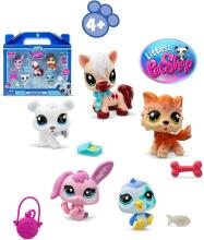 Коллекционный набор Littlest Pet Shop Winter Besties – 5 фигурок питомцев и аксессуары Art. BF00573