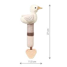 No Baby Squeaky Nordic Goose Zoye with teether Art.183943 Squeaky toy with teether Goose Zoya