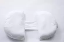 Basic CS Lline Care & Support С-Shape Pillow Surgery Art.184919 White Ergonomic pillow designed for comfortable side sleeping after surgery 90x40 cm