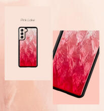 iKins case for Samsung Galaxy S21+ pink lake black