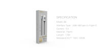 Orsen S8 2-IN-1 USB and Type-C 5A 1.5m black