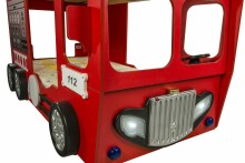 „Plastiko Fire Truck“ straipsnis 19097 Dviaukštė vaikiška lova ir čiužinys 190x90 cm