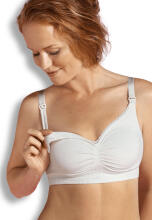 CARRIWELL barošanas krūšturi Natural White M 3201