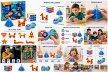 I-Toys Brain Burner Art.195817 Loģikas rotaļlietas komplekts 4 vienā
