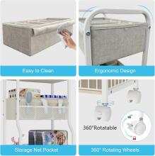 Baby Nappy Trolley Art.199290 Bērna istabas plaukts